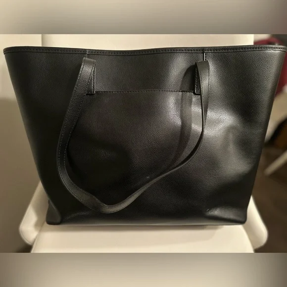 Michael Kors Black Leather Tote - Picture 3 of 6